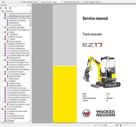 wacker neuson ez17 manual